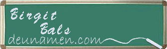 Birgit Bals Visitenkarte